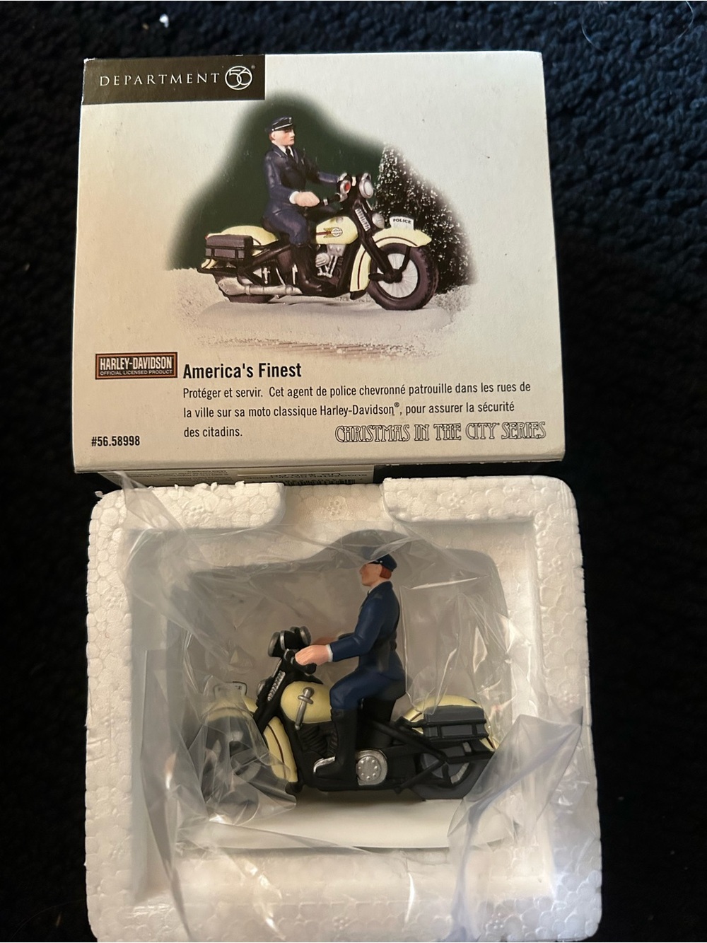 Department 56 Christmas in the City Harley-Davidson " Americas Finest "